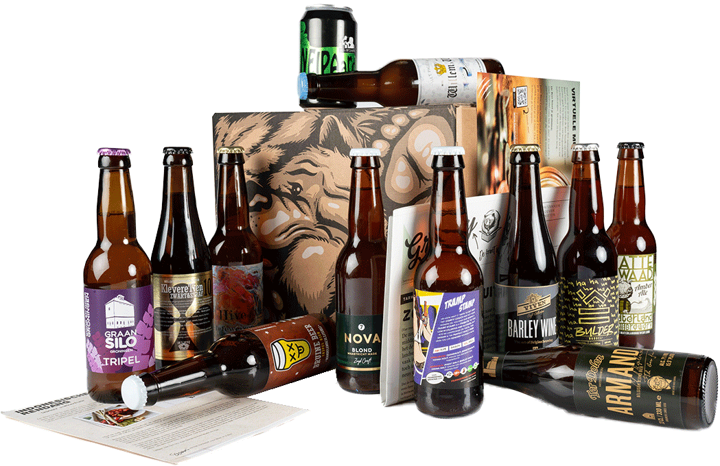 Speciaalbieren uit een bierpakket van Beer in a Box