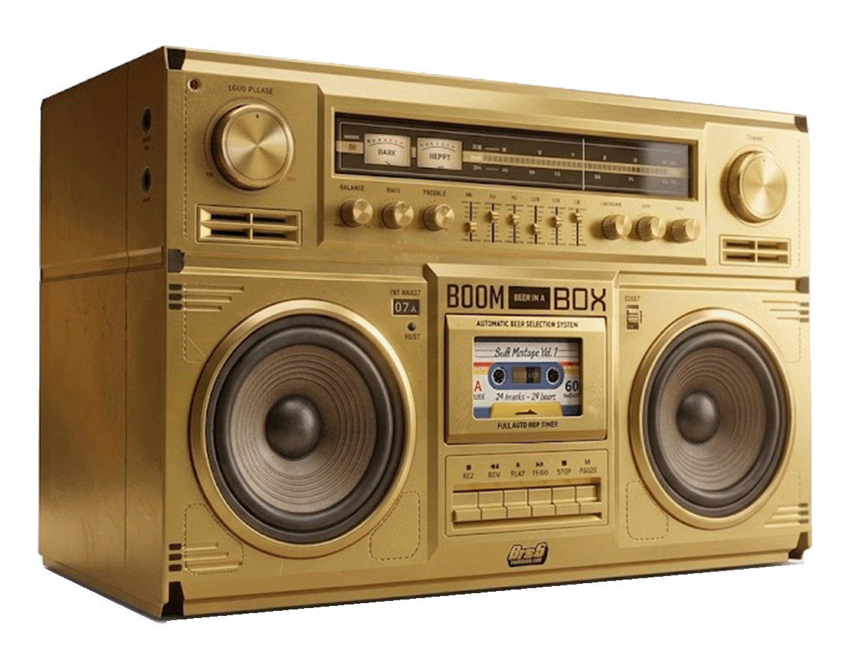 Beer in a Box gouden boombox adventskalender 2026